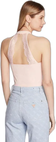 Vista 2 de GUESS Top sin mangas Tori con encaje sin costuras para mujer