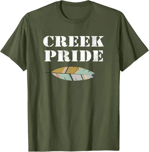Vista 47 de Creek Native American Pride - Camiseta, Negro, S