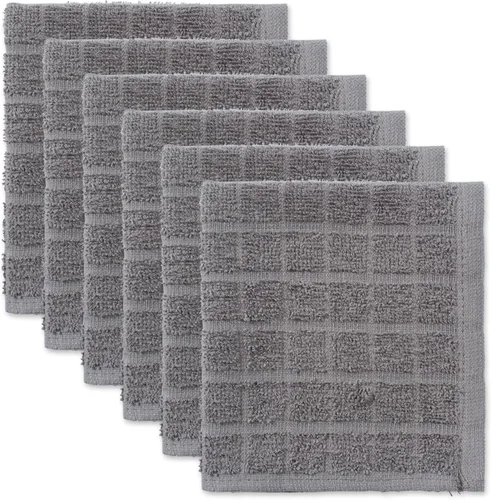 Vista 11 de DII Basic Terry Collection - Juego de paños de cocina sólidos para ventana, 12 x 12, aguacate, 6