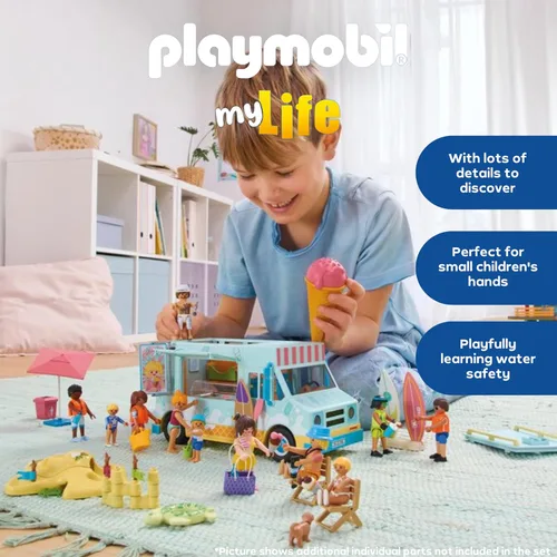 Vista 3 de Playmobil Diversión familiar en la playa