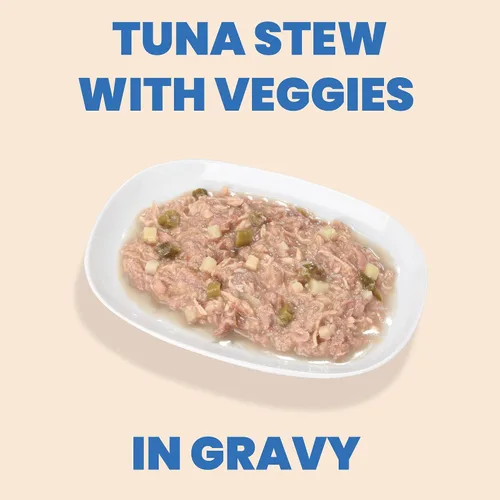 Vista 2 de almo nature HQS - Comida húmeda completa para perros, estofado de atún con verduras, 5.5 onzas, paquete de 12