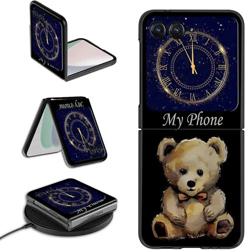 Vista 19 de Rossy Funda para Motorola Razr Plus 2023 para Moto Razr+ 2023 con patrón de niña africana para mujeres y hombres, ultra delgada, ligera