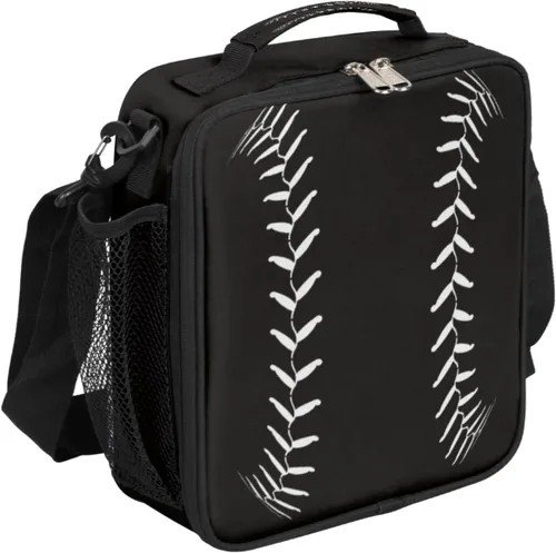 Vista 23 de Lonchera personalizada con nombre, lonchera personalizada de baloncesto, bolsa de almuerzo aislada personalizada, bolsa de preparación de comidas A