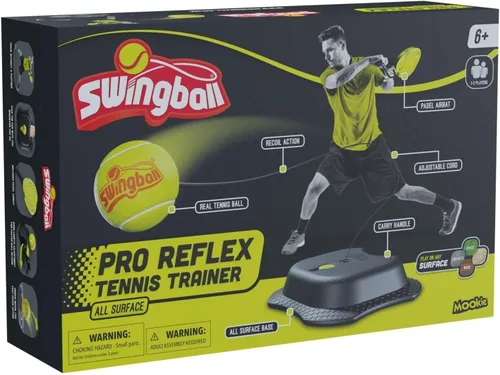 Vista 7 de Swingball All Surface Tetherball Tennis Set – Portable Outdoor Game for Kids & Adults – Includes Paddles & Ball – Backyard, Lawn, or Park Active