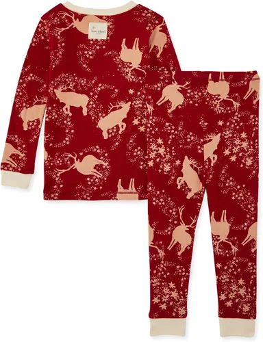 Vista 2 de Burt's Bees Baby Conjunto de pijama de 2 piezas, camiseta y pantalón para bebé, 100% algodón orgánico
