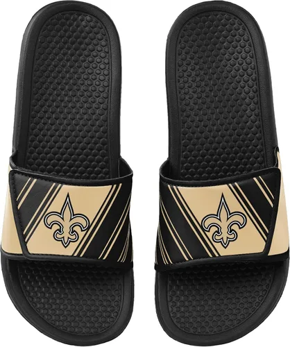 Vista 2 de FOCO New Orleans Saints NFL Legacy - Sandalias deportivas para hombre, talla M