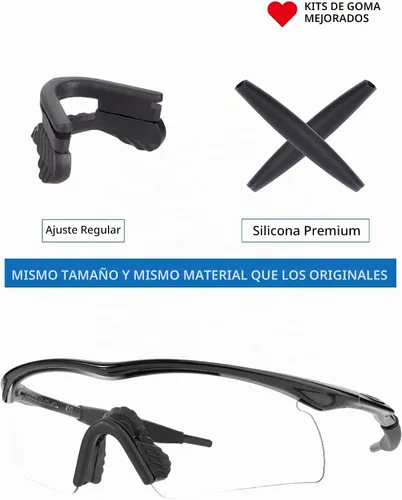 Vista 2 de Kits de goma de repuesto para gafas de sol Oakley M Frame Heater/ M Frame Sweep/M Frame Strike/M Frame Strike/M Frame Hybrid Sunglass Negro