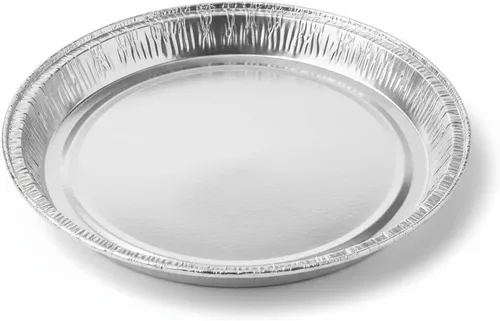 Vista 3 de Paquete de 12 bandejas redondas desechables para pizza – Bandeja de pizza duradera para galletas, pasteles, focaccia y más – Tamaño: 12-1/4" x 3/8