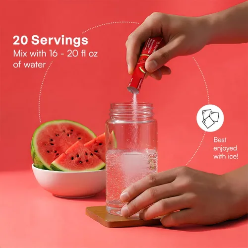 Vista 84 de KEY NUTRIENTS Electrolitos en polvo sin azúcar, limonada de maracuyá con 6 electrolitos y minerales, fibra prebiótica y polvos de hidratación