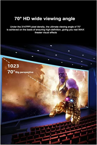 Vista 4 de vr 3D IMAX Glasses Pro Virtual Reality VR AR Glasses 4K VR Headset AI08 Giant Screen Stereo Cinema Compatible with Android Apple (Color Green)