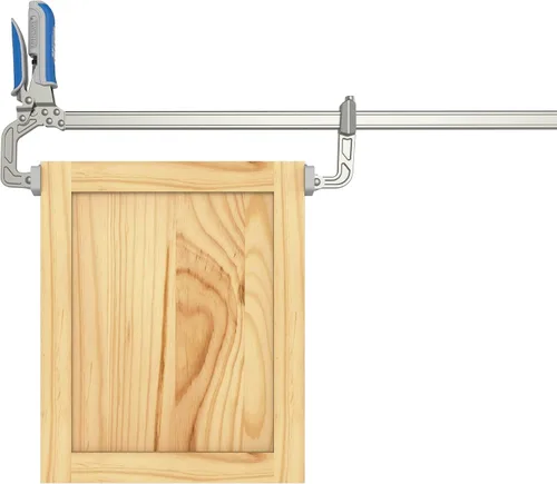 Vista 3 de Kreg Abrazadera de barra de ajuste automático de 8 pulgadas, autoajustable, liberación rápida con una sola mano, abrazadera para carpintería