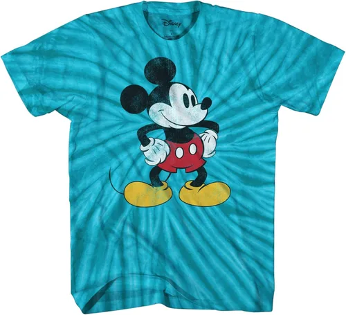 Vista 3 de Mickey Mouse Tones - Camiseta vintage de Disneyland para hombre Azul