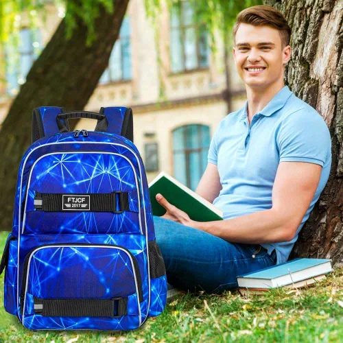 Vista 54 de Mochila para laptop, 16 pulgadas, bolsa escolar y bolsa de almuerzo, mochilas resistentes al agua para adolescentes, niñas, mujeres, estudiantes