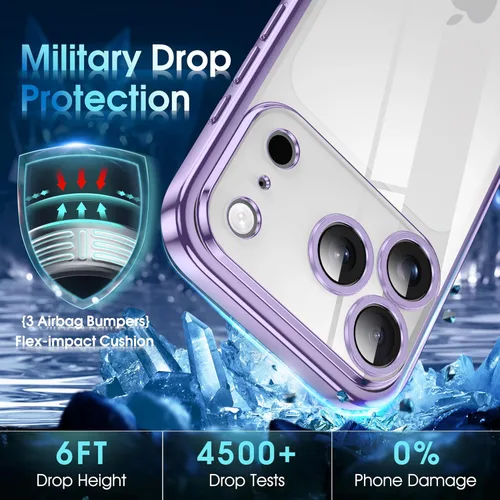 Vista 374 de Supdeal Funda cristalina transparente para iPhone 11, [No se amarillea] [Protección de la cámara] [Probado contra caídas de grado militar] Funda