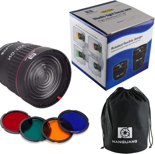 Vista 9 de EXMAX NG-10X Fresnel Adaptador de enfoque de lente Fresnel Spot S-Mount Adaptador Accesorio 10-40° 5X Lente de enfoque más brillante Ajustar