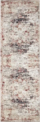 Vista 22 de SUPERIOR Medallion - Alfombra lavable, respaldo de algodón, alfombra para mesa de comedor, alfombra para vestíbulo, de fácil cuidado, alfombra Negro
