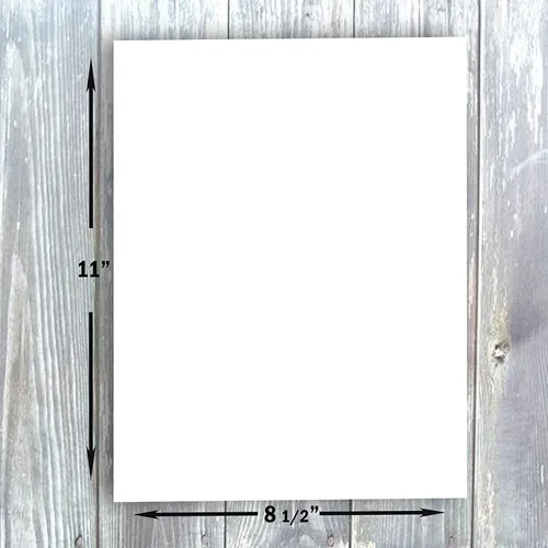 Vista 3 de Hamilco Papel grueso de cartulina blanca, 8 1/2 x 11 pulgadas, peso pesado, 100 libras, para impresión de folletos y papelería, paquete de 50