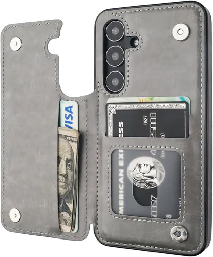 Vista 117 de ONETOP - Funda tipo cartera para Samsung Galaxy S22 con tarjetero, color negro Kickstand,ID/Cash Holder,Case Wallet with Card Slots,Double