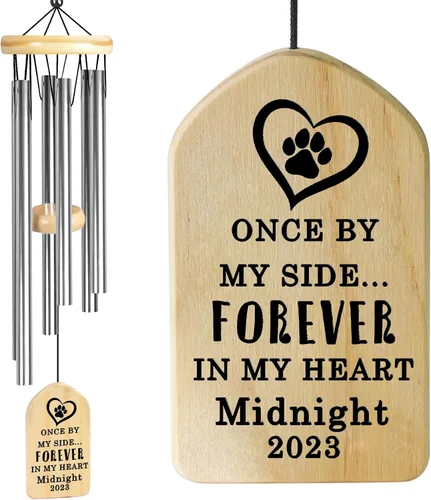 Vista 7 de Jocidea - Campanillas de viento personalizadas para gatos en memoria de gato, regalo por pérdida de gato, regalo de condolencia de mascota, regalo