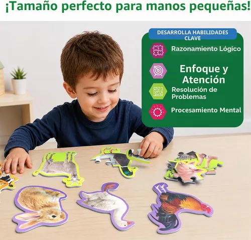 Vista 4 de Skillmatics - Rompecabezas paso a paso - Juguetes y juegos para niños pequeños, 40 piezas