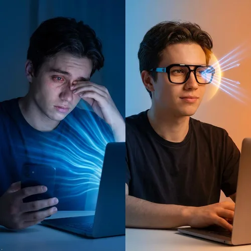 Vista 3 de Eyekepper Gafas de luz azul para hombre y mujer, paquete de 6 lentes Pilot