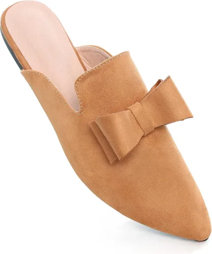 Vista 6 de Dear Time Mocasines para mujer, puntera cerrada, cómodos, sin espalda, mocasines elegantes, zapatos planos para mujer
