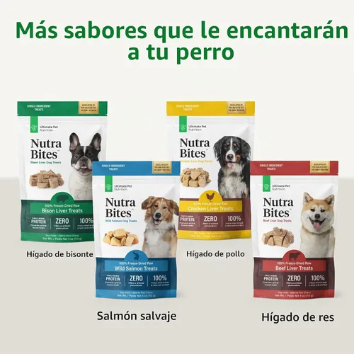 Vista 5 de ULTIMATE PET NUTRITION Nutra Bites Golosinas liofilizadas para perros