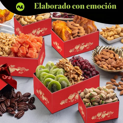 Vista 3 de NUT CRAVINGS - Cesta de regalo de frutas secas y nueces mixtas