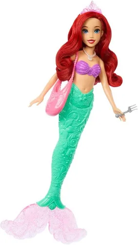 Vista 3 de Disney Princesa Ariel Muñeca con Accesorios y Mascotas 3+