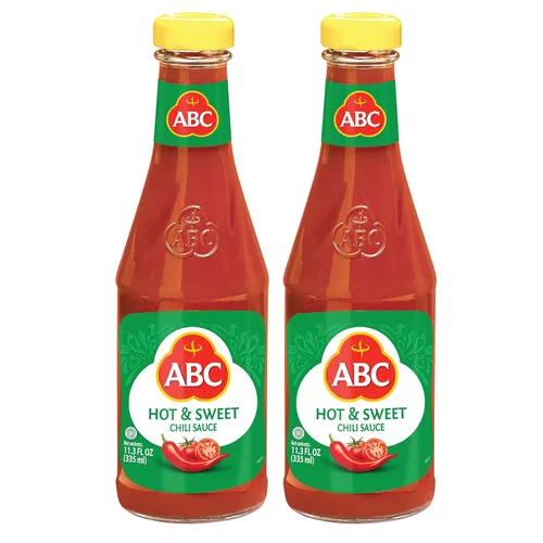 Vista 3 de ABC Salsa de chile sambal extra picante, barbacoa indonesia, 11.3 oz / 11.3 fl oz (paquete de 2)