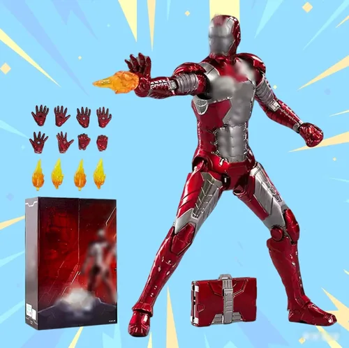 Vista 11 de LonullyMege MK1Ironman Figura de Acción - 7 Pulgadas Deluxe Painting Colección Exquisita Modelo Mark