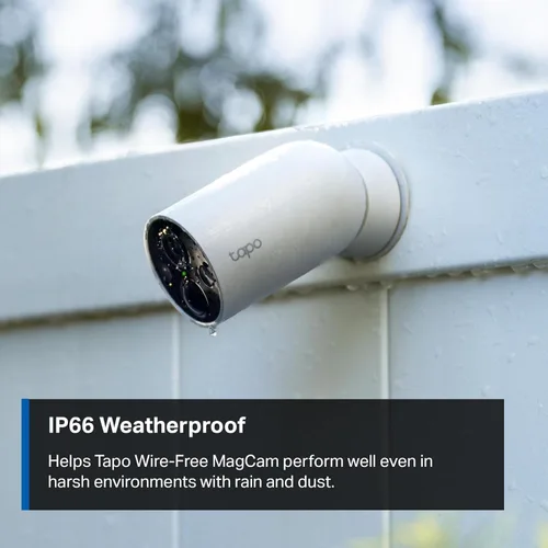 Vista 10 de Tapo MagCam, 2025 Wirecutter Mejor cámara de seguridad para exteriores y elección de editores PCMag, 2K, batería, cámara inalámbrica de montaje