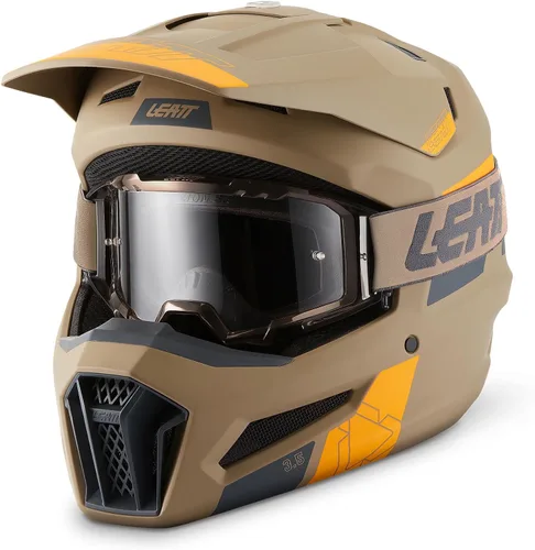Vista 13 de Leatt Kit de casco y gafas Moto 3.5 Protección y comodidad Negro