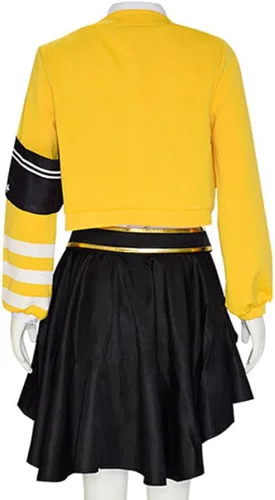 Vista 4 de Hieeimu Saki - Disfraz de cosplay de Sekai Saki Tenma, vestido de uniforme de Halloween con calcetín