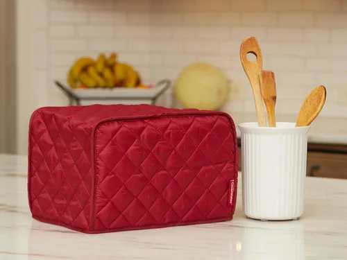 Vista 5 de Covermates Keepsakes - Funda para tostadora, protección contra el polvo, resistente a las manchas, funda lavable para electrodomésticos, color rojo