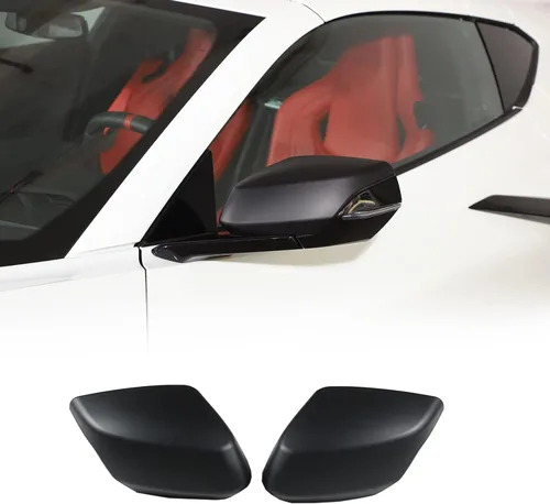 Vista 10 de Tapa protectora para espejo retrovisor de puerta compatible con Chevrolet Corvette C8 2020-2025, tapa protectora de ABS para espejo retrovisor, 2