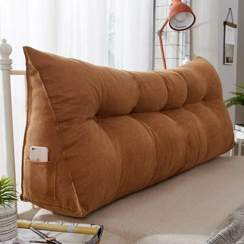 Vista 19 de Cojín triangular de cuña para respaldo de cama, almohada de apoyo de posicionamiento, almohada de lectura para sofá cama, oficina, almohadilla