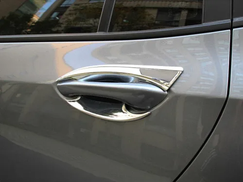 Vista 2 de Cubierta cromada para manija de automóvil de 4 puertas y cuenco de taza para Chevrolet Onix 2019-2020-2021-2022