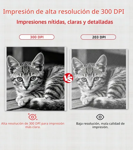 Vista 2 de ORGSTA Impresora de etiquetas adhesivas, 300DPI Ultra-Clear Mini Portable Sticker Maker S002