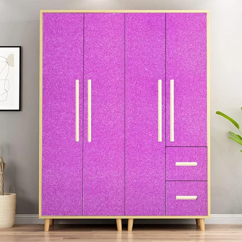 Vista 7 de Papel tapiz de purpurina morada, papel tapiz autoadhesivo para gabinete, envoltura de regalos, decorativo, extraíble, de 17.7 x 393.7 pulgadas