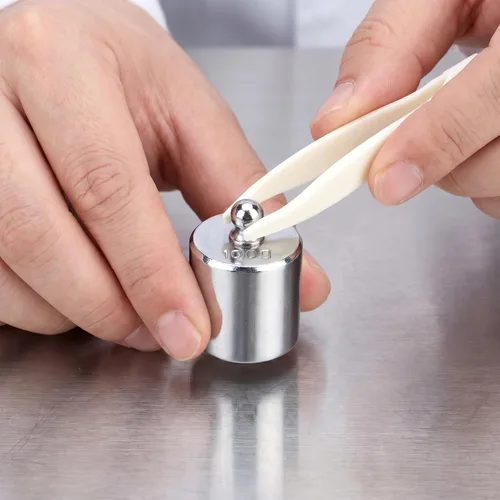 Vista 5 de Bekith Juego de 17 pesas de precisión, 10 mg-3.53 oz, juego de pesas de calibración de acero de precisión con pinzas para balanza digital, báscula