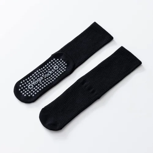 Vista 7 de Calcetines de yoga y pilates con empuñaduras para mujer, antideslizantes, coloridos, teñido anudado, acolchados, calcetines para bailar en barra