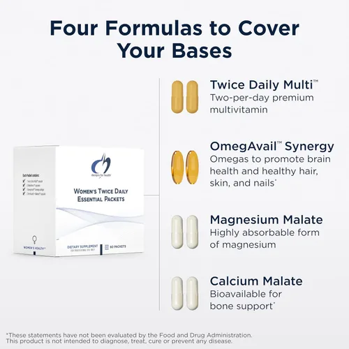 Vista 10 de Designs for Health Paquetes multivitamínicos esenciales dos veces al día