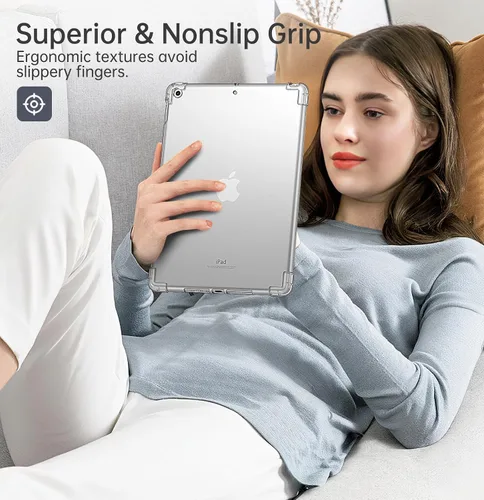 Vista 14 de MoKo Funda transparente para iPad de 9ª/8ª/7ª generación 2021/2020/2019