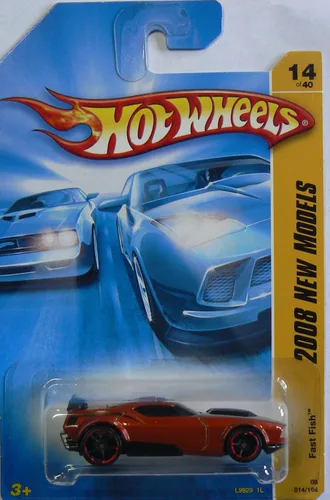 Vista 2 de Hot Wheels 2008 014 Nuevos Modelos Fast Fish Naranja Oscuro 2008 14 Escala 1:64
