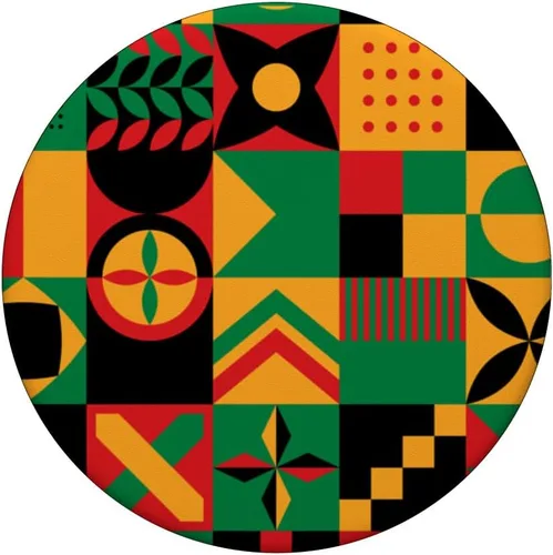 Vista 3 de Patrón tribal africano orgullo afroamericano historia negra PopSockets estándar PopGrip