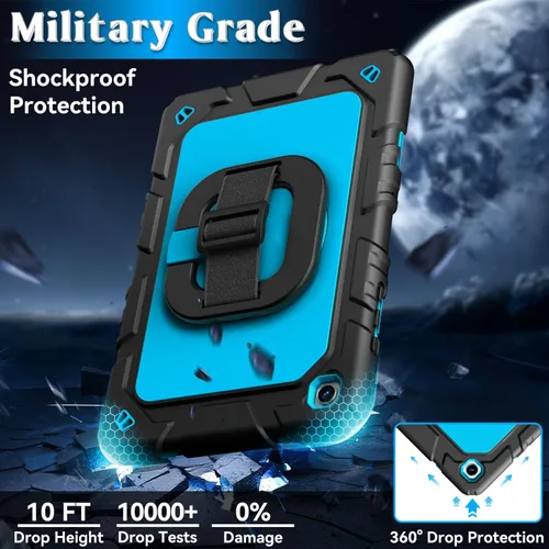 Vista 7 de Grifobes Fundas para Samsung Galaxy Tab A11 Plus 2025 / A9 Plus de 11 pulgadas 2023, a prueba de golpes, con protector de pantalla, soporte