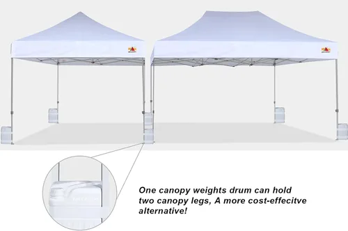 Vista 4 de ABCCANOPY Pesos de toldo de agua resistente, paquete de 4, 60 libras