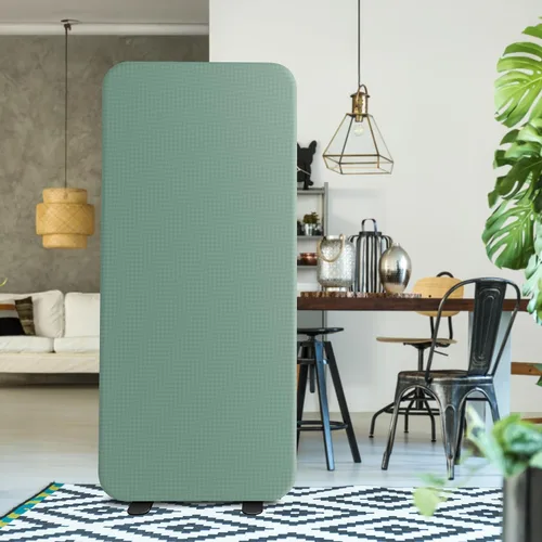 Vista 2 de DECOLAB Standing Room Divider, Space Privacy Partition 29"x65", Aqua