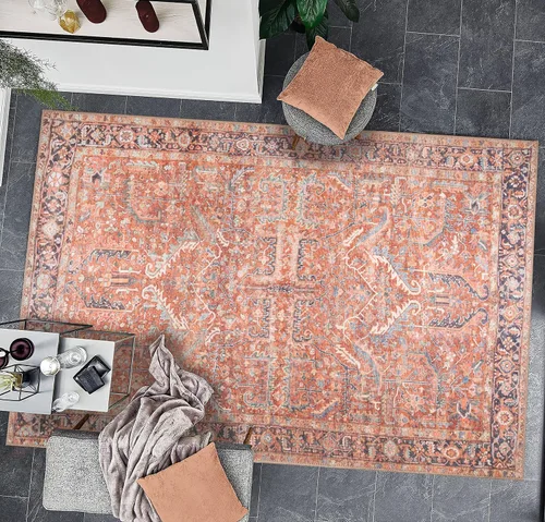 Vista 312 de GLN Rugs Traditional Collection - Alfombra de felpilla lavable a máquina, tradicional lavable, antideslizante, alfombra de felpilla de pelo corto